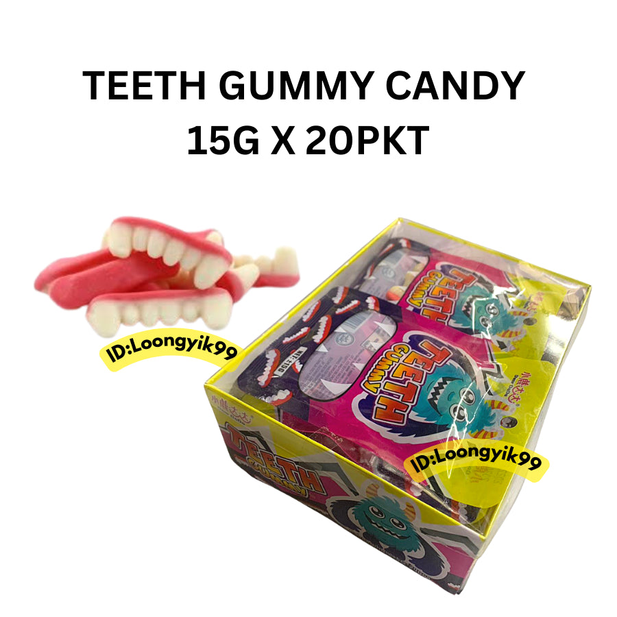 TEETH GUMMY CANDY 15G X 20PKT HALAL LOONGYIK99