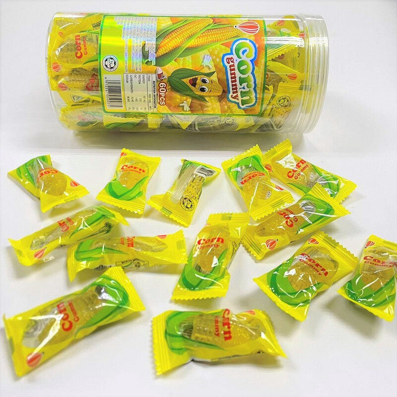 Corn Gummy 60Pcs Fresh Candy  9G X 60PCS Pudding Sweet Corn Flavor 美味玉米软糖