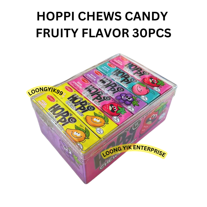 HOPPI CHEWS CANDY FRUITY FLAVOR 30PCS