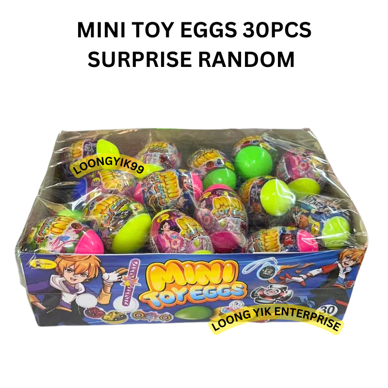 MINI TOY EGGS 30PCS SURPRISE RANDOM HALAL