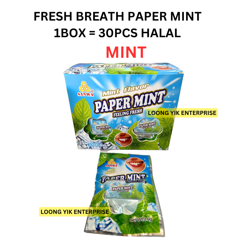 FRESH BREATH PAPER MINT CANDY 20PCS