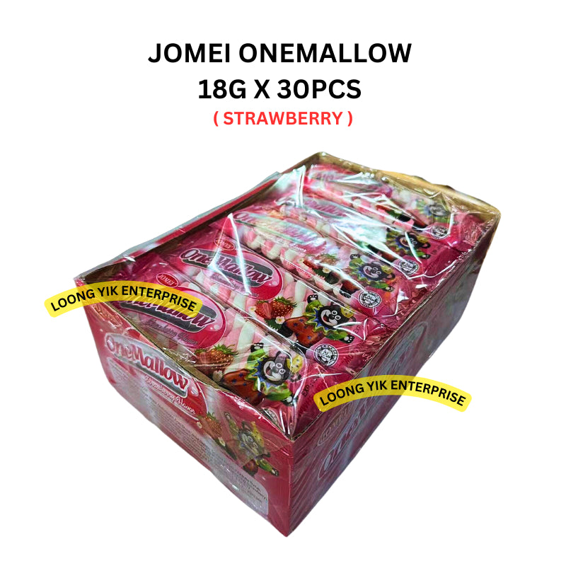 JOMEI ONEMALLOW 18G X 30PCS ( STRAWBERRY / GRAPE ) halal