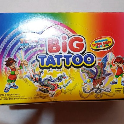 BIG TATTOO BUBBLE GUM 20PCS HALAL