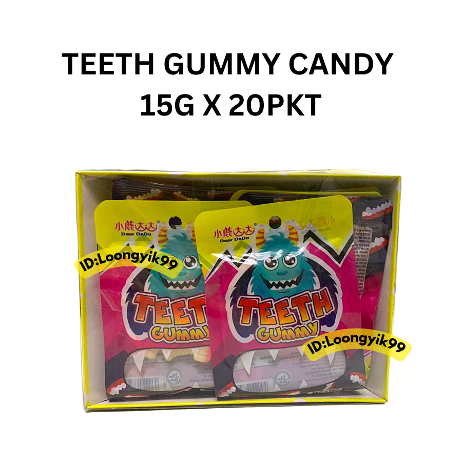 TEETH GUMMY CANDY 15G X 20PKT HALAL LOONGYIK99