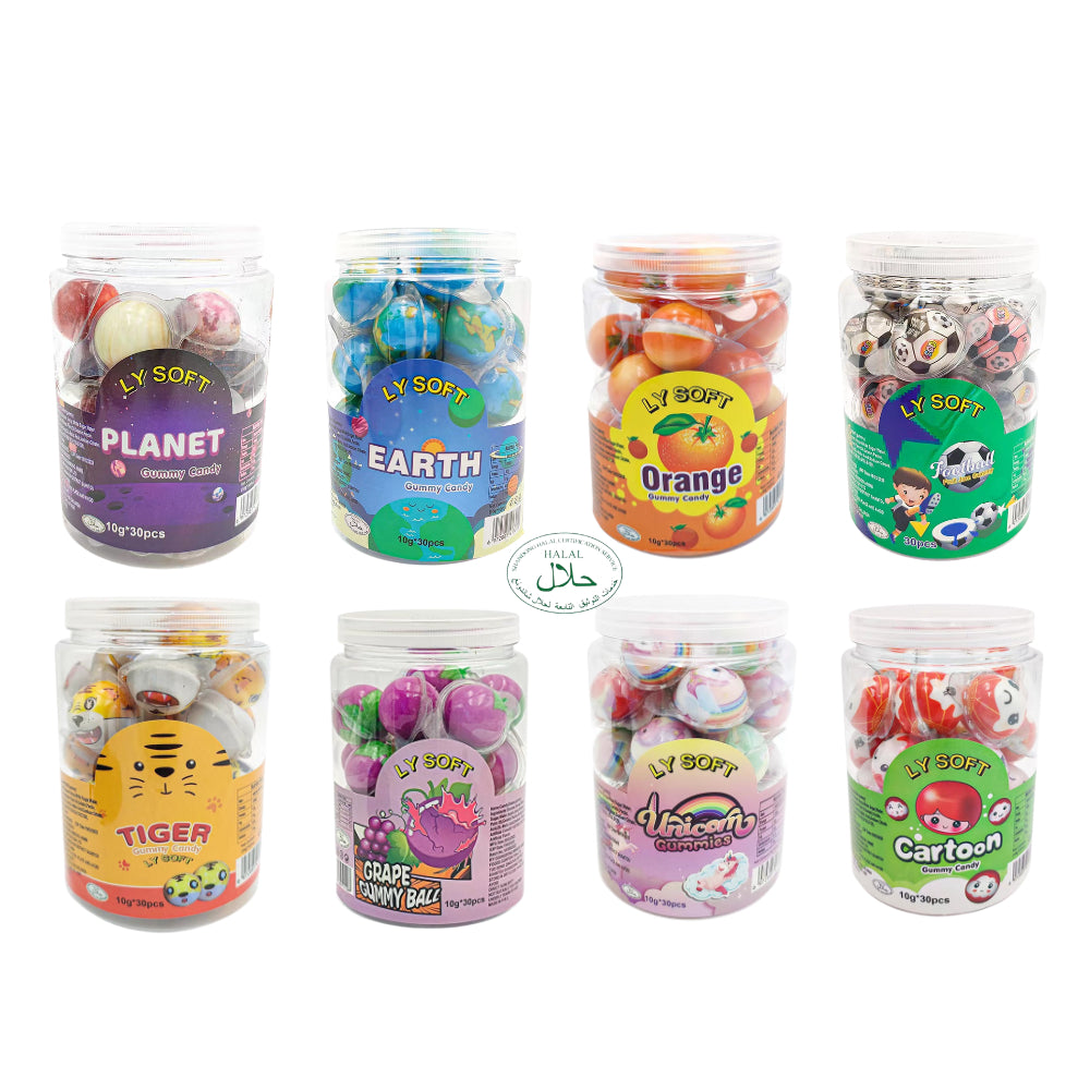 LY SOFT MIX CAMPUR *HALAL* 10G X 30PCS (1BALANG) Soft Gummy Candy Viral