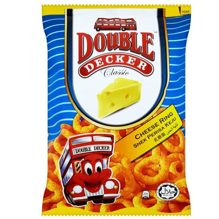 Double Decker Snack Cheese Keropok 80g x 10packs