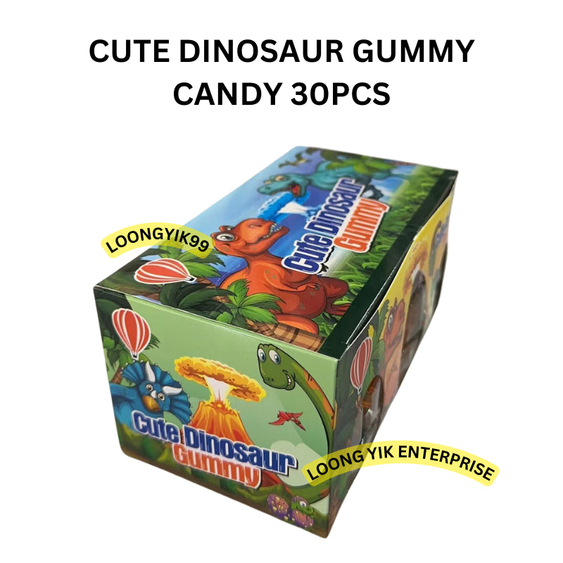 CUTE DINOSAUR GUMMY CANDY 30PCS