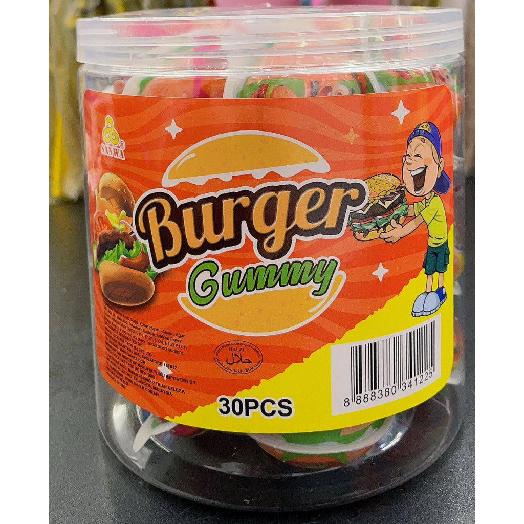 BURGER GUMMY 30PCS HALAL BRAND SANWA