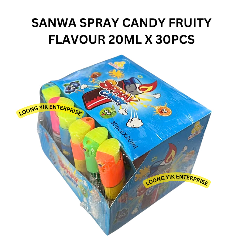 SANWA SPRAY CANDY FRUITY FLAVOUR 20ML X 30PCS HALAL