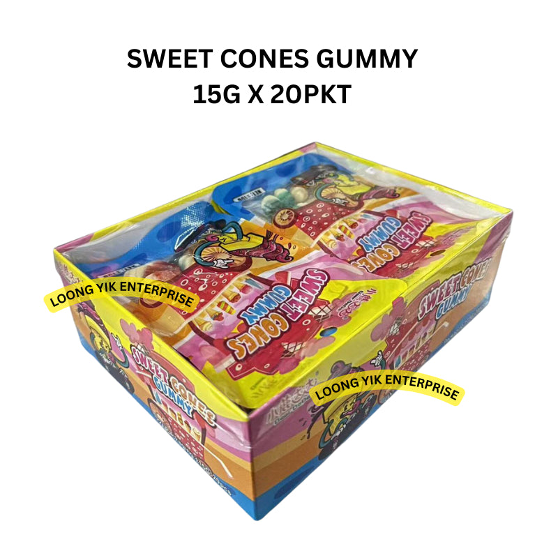 SWEET CONES GUMMY 15G X 20PKT HALAL