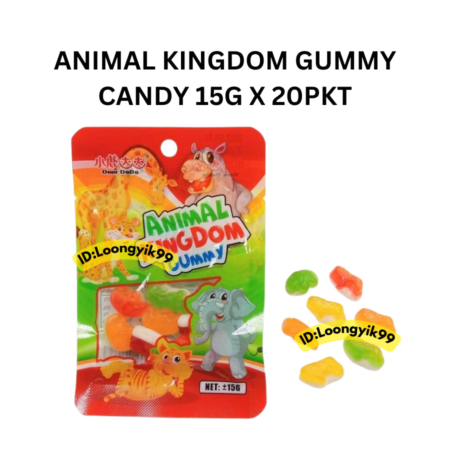 ANIMAL KINGDOM GUMMY CANDY 15G X 20PKT LOONGYIK99