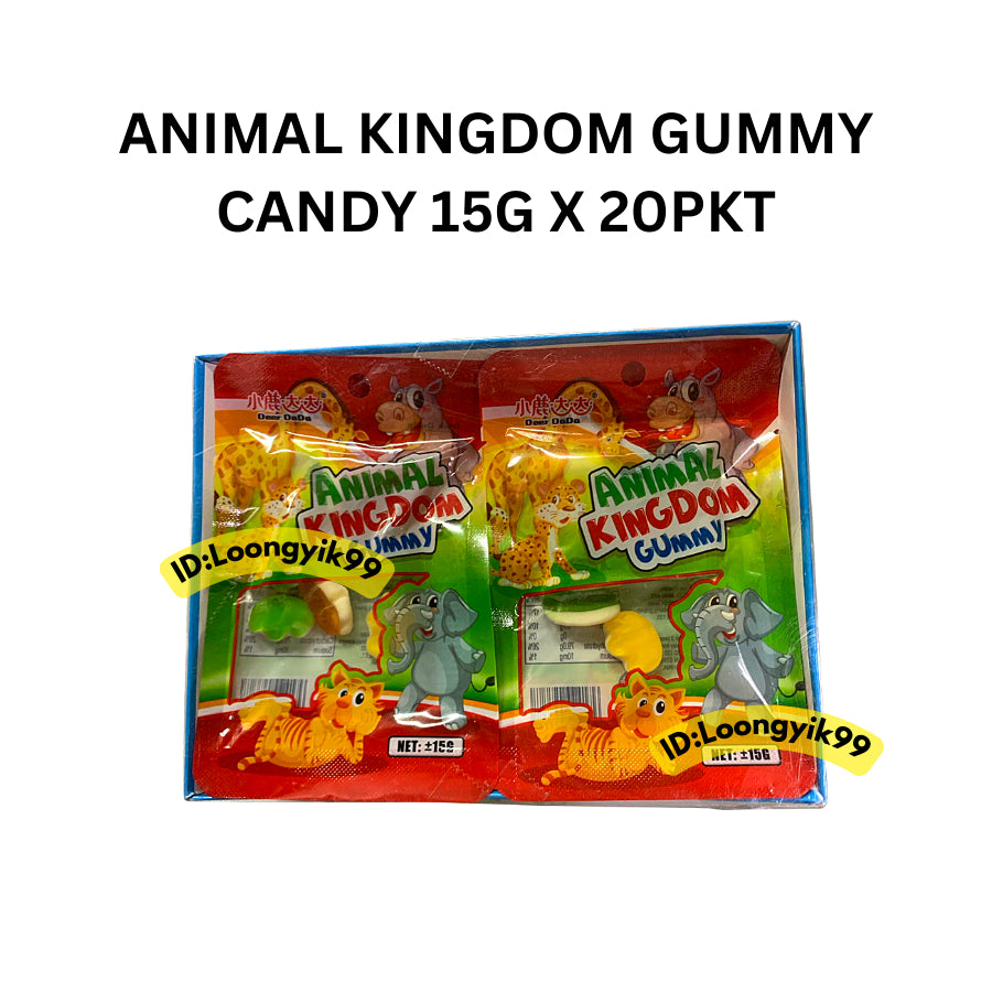 ANIMAL KINGDOM GUMMY CANDY 15G X 20PKT LOONGYIK99