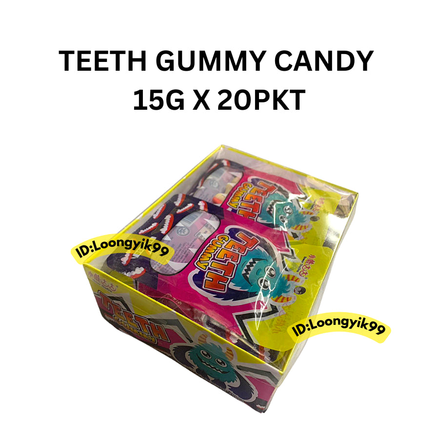 TEETH GUMMY CANDY 15G X 20PKT HALAL LOONGYIK99