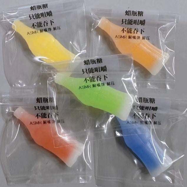 [Ready stock] 马来西亚 中国 蜡瓶糖 抖音网红直播 ASMR 直播主吃的 WAX BOTTLE 爆浆/爆汁 (1PCS)