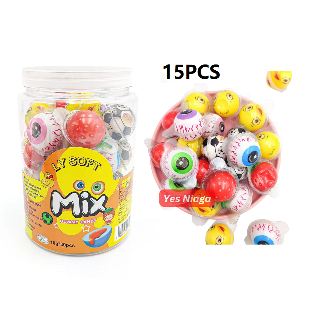 1BALANG LY / DEER DADA / SANWA 30PCS SOFT CANDY  (HARGA BORONG) FILLED JAM HALAL