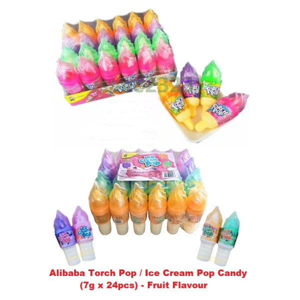 ICE CREAM POP FRUITY CANDY 24PCS