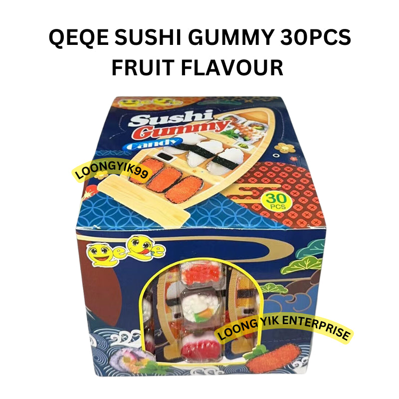 QEQE SUSHI GUMMY 30PCS FRUIT FLAVOUR HALAL