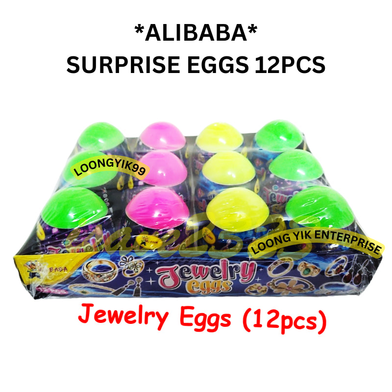 JEWELRY / ALIBABA SURPRISE EGGS 12PCS