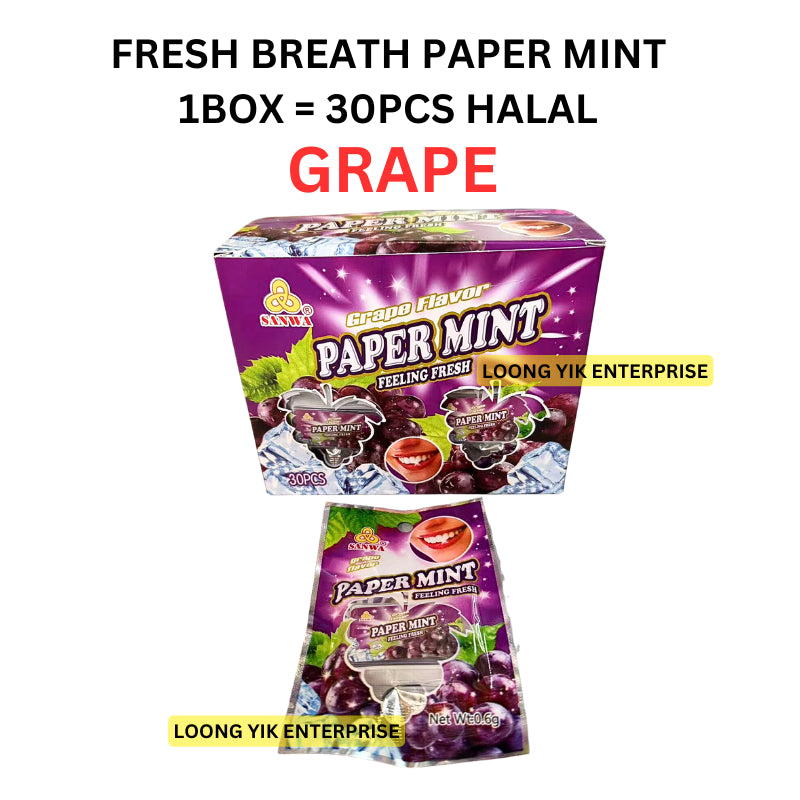 FRESH BREATH PAPER MINT CANDY 20PCS