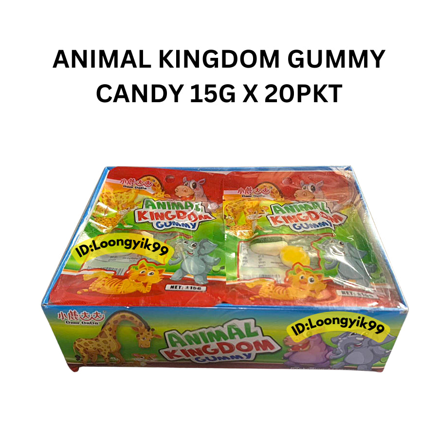 ANIMAL KINGDOM GUMMY CANDY 15G X 20PKT LOONGYIK99