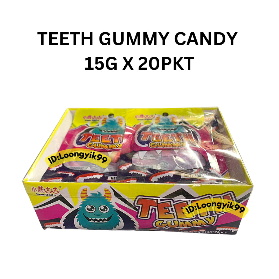 TEETH GUMMY CANDY 15G X 20PKT HALAL LOONGYIK99