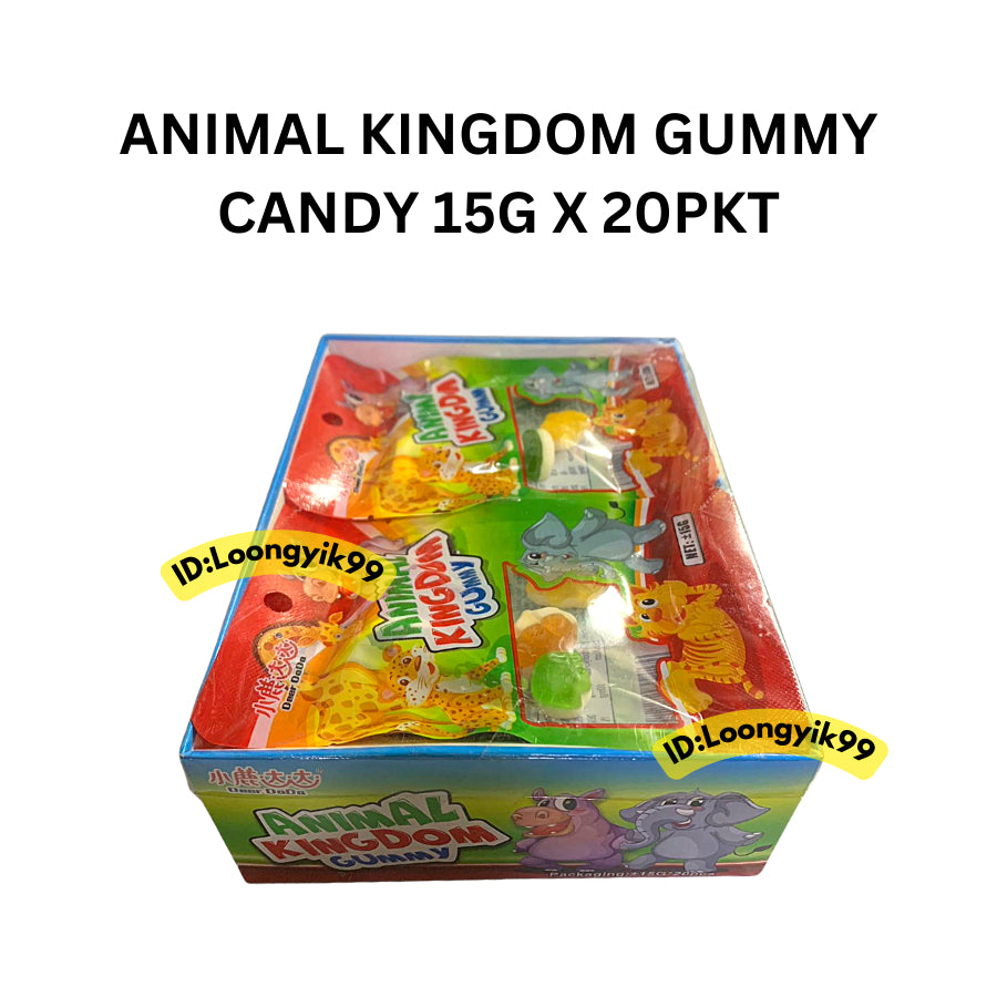 ANIMAL KINGDOM GUMMY CANDY 15G X 20PKT LOONGYIK99