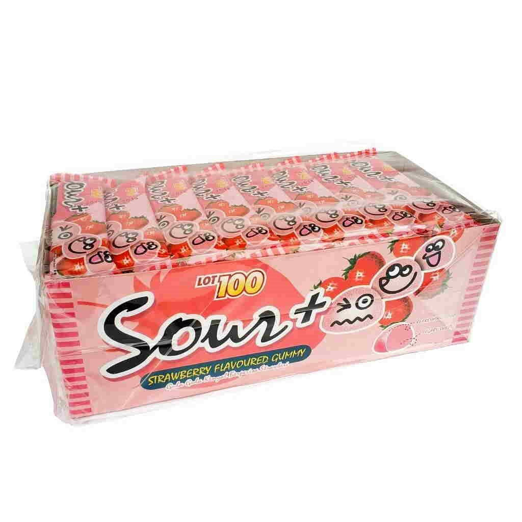 LOT100 SOUR + FRUIT GUMMY 12G X 40PACKS