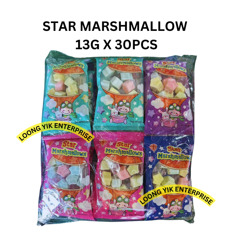 STAR MARSHMALLOW FRUITY FLAVOUR 13G X 30PCS HALAL