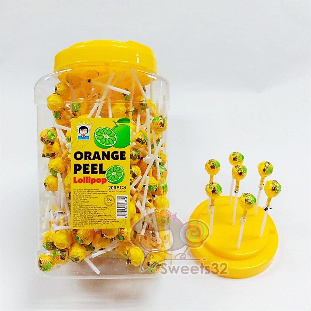 *Ready Stock* Hepin 200Pcs Lollipop Mini Lollipop Mixed Fruit Flavor (±3g x 200Pcs) FOOTBALL KOLA CO