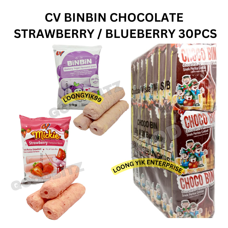 CV BINBIN CHOCOLATE / STRAWBERRY / BLUEBERRY 30PCS halal