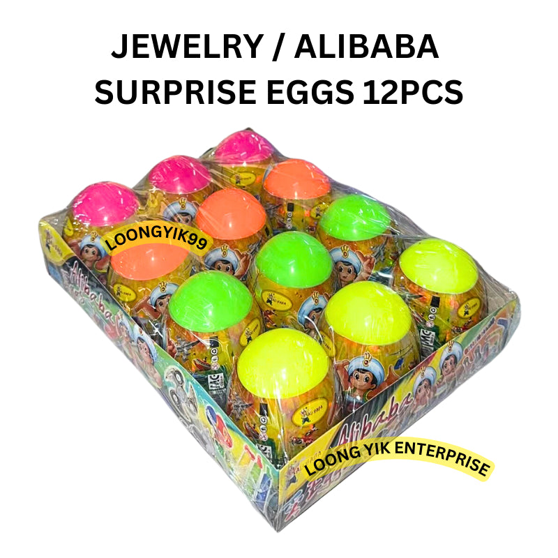 JEWELRY / ALIBABA SURPRISE EGGS 12PCS