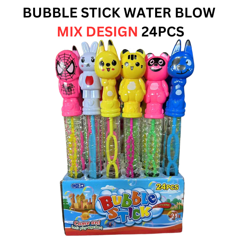 24PCS🔥BUBBLE STICK WATER BLOW PLAY TOY 24PCS (MIX) 26CM