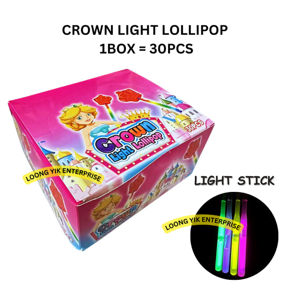 CROWN LIGHT LOLLIPOP 30PCS HALAL