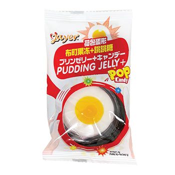 HALAL JAYER Egg Pudding Jelly + Popping Candy (20g*40 Packet) Jajan Viral TT 煎蛋布丁果冻 跳跳糖 [Ready Stock]