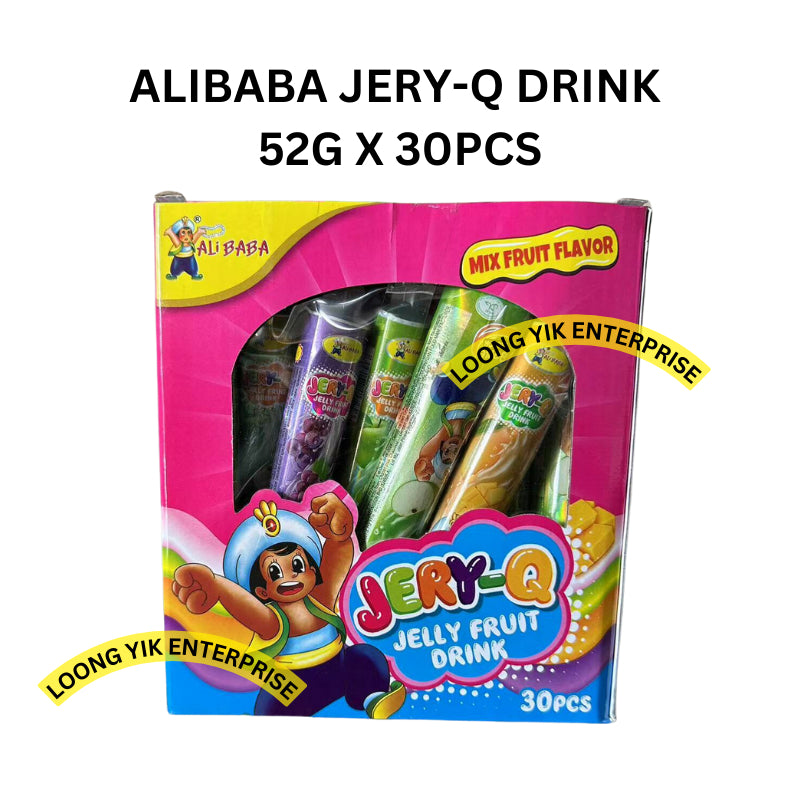 ALIBABA JERY-Q JELLY FRUIT DRINK MIX FRUIT FLAVOR 52G X 30PCS HALAL