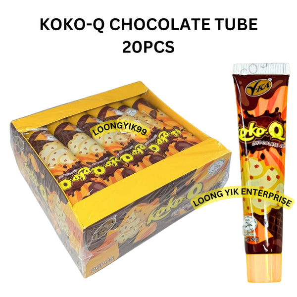 KOKO-Q CHOCOLATE TUBE 20PCS HALAL