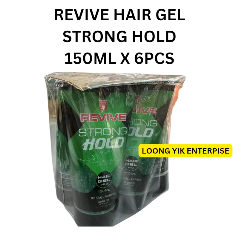 REVIVE HAIR GEL STRONG HOLD 150ML X 6PCS