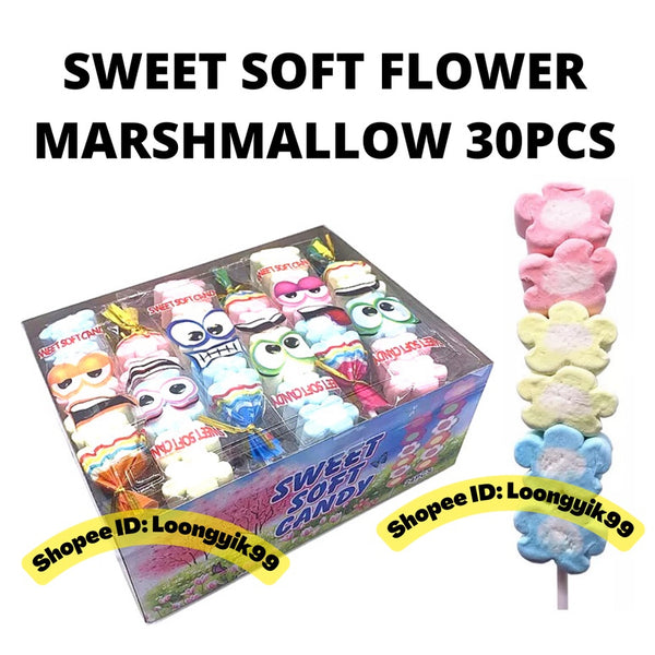 SAKURA STICK MARSHMALLOW 10G X 30PCS HALAL FLOWER