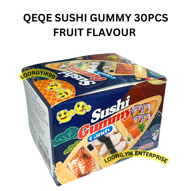 QEQE SUSHI GUMMY 30PCS FRUIT FLAVOUR HALAL