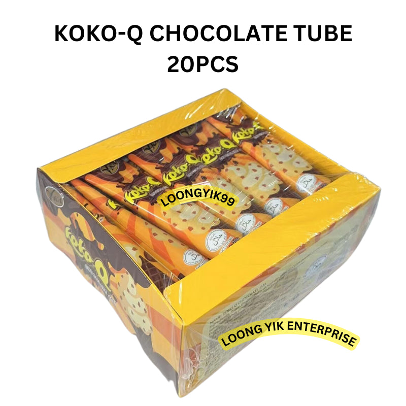 KOKO-Q CHOCOLATE TUBE 20PCS HALAL