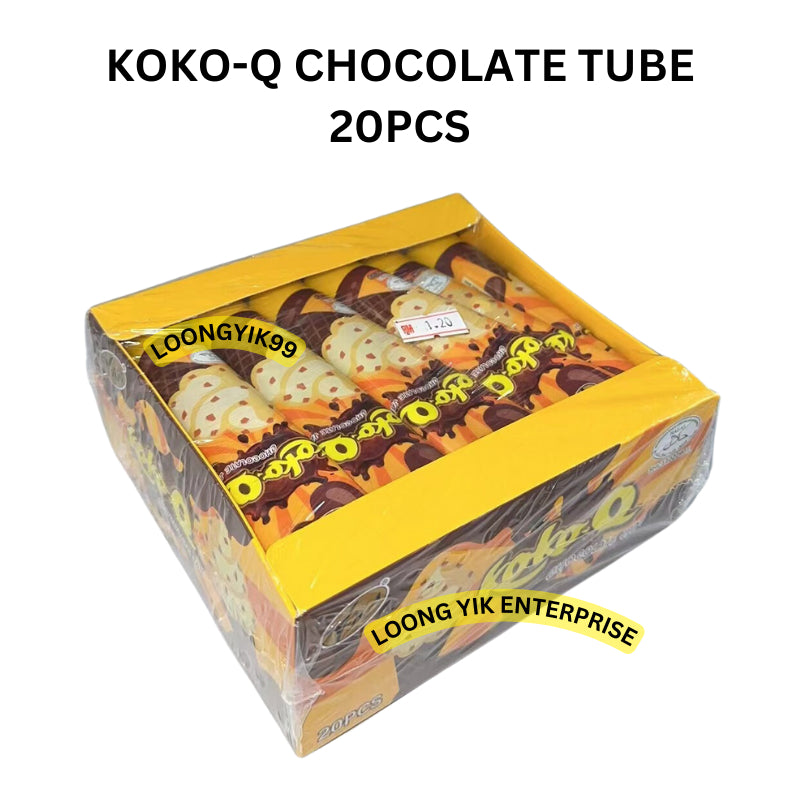 KOKO-Q CHOCOLATE TUBE 20PCS HALAL