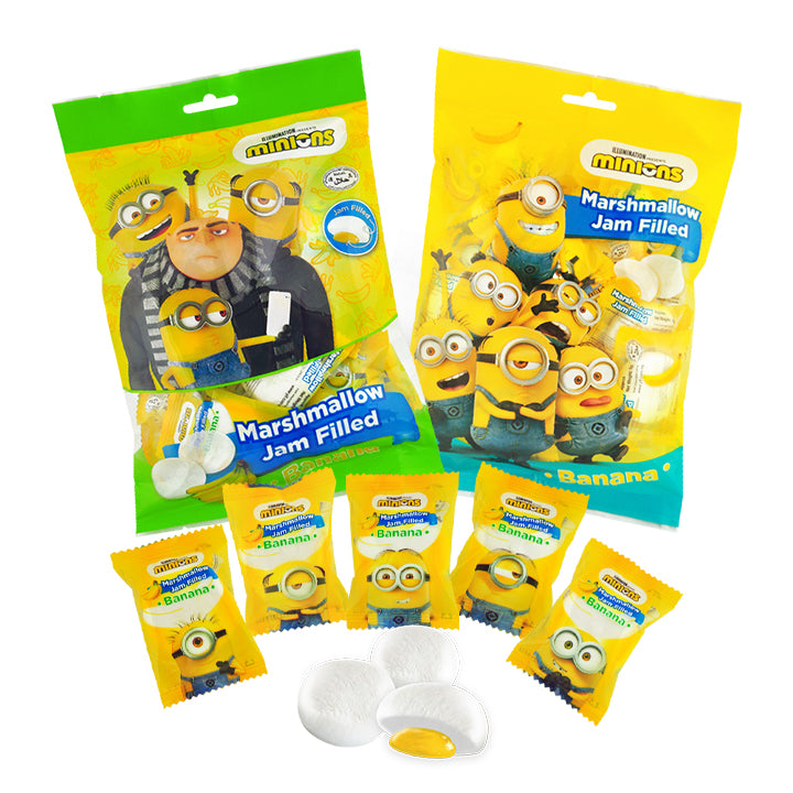 YLF MINION & MY LITTLE PONY MARSHMALLOW FILLING JAM 90G MANGO / BANANA / CHOCOLATE / GREEN APPLE loongyik99