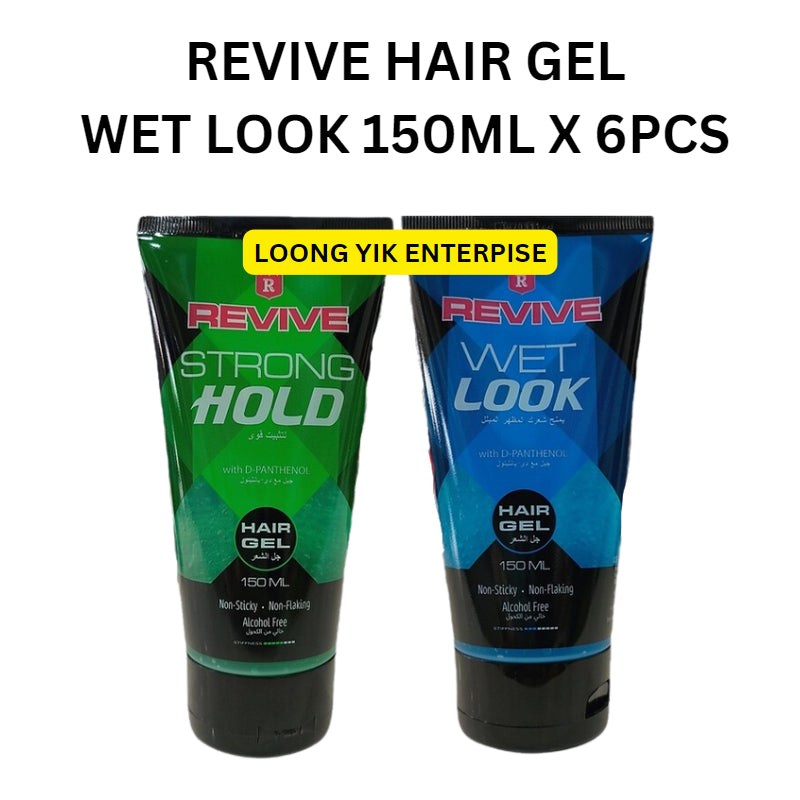 REVIVE HAIR GEL STRONG HOLD 150ML X 6PCS