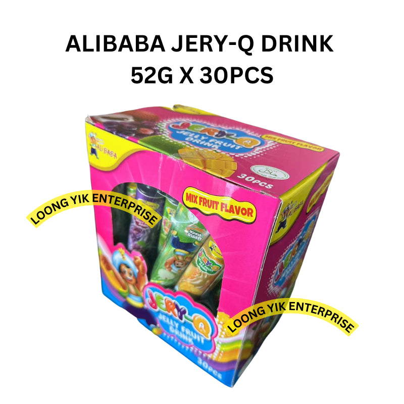 ALIBABA JERY-Q JELLY FRUIT DRINK MIX FRUIT FLAVOR 52G X 30PCS HALAL