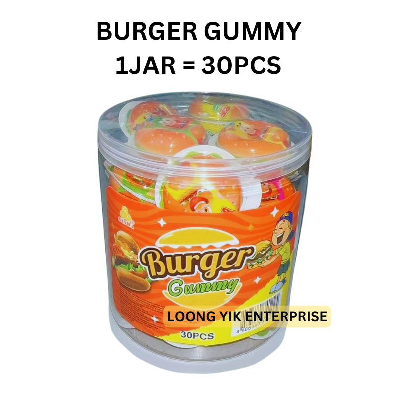 BURGER GUMMY 30PCS HALAL BRAND SANWA