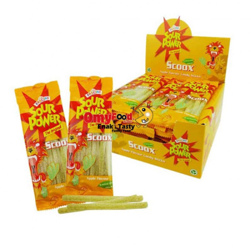 Beardy Sour Powder Stick Chewy Candy 40gm Multi Flavour Childhood Snack