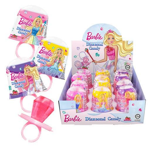 BARBIE DIAMOND RING CANDY 12PCS X 10G