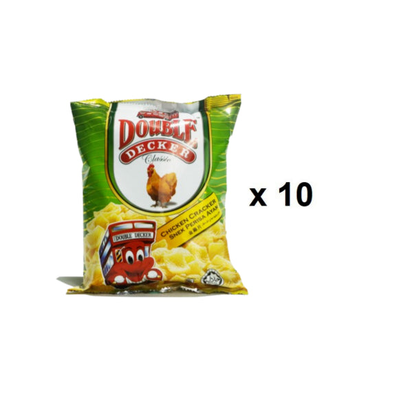 Double Decker Snack Chicken Keropok 80g x 10packs