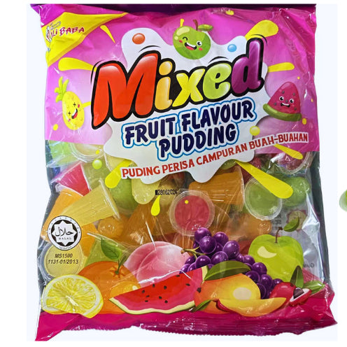 ALIBABA MIXED FRUIT FLAVOUR JELLY PUDDING 1700G (100PCS+-)