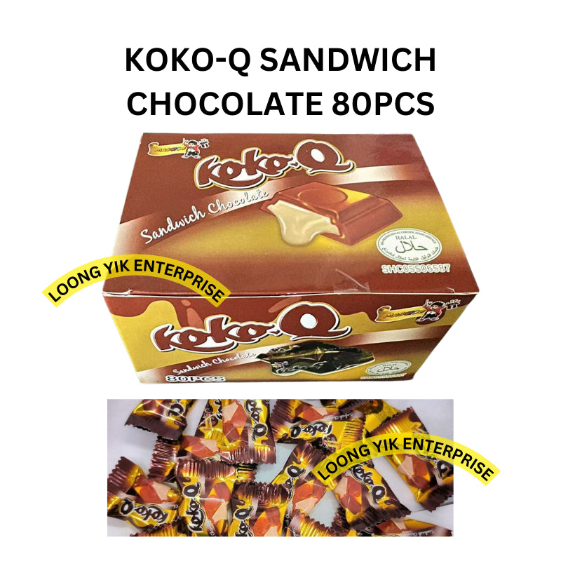 KOKO-Q SANDWICH CHOCOLATE 80PCS HALAL